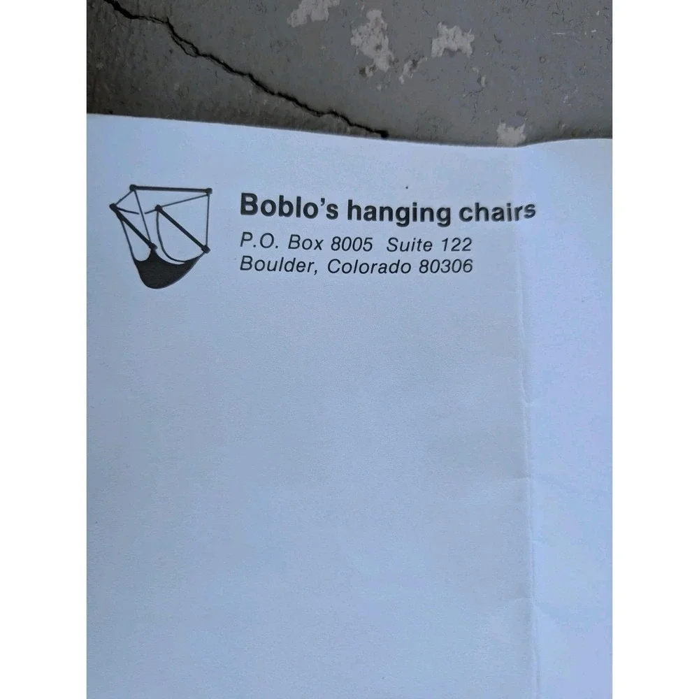 Vtg USA Handmade Hammock Swing Chair Hanging Canvas Porch Seat‎ Boulder Colorado